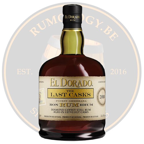 El Dorado 2000 Last Casks Diamond-Uitvlugt Casks 22Y, 70cl - 54.4°